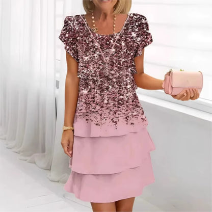 Geometric Floral Summer Midi Dress