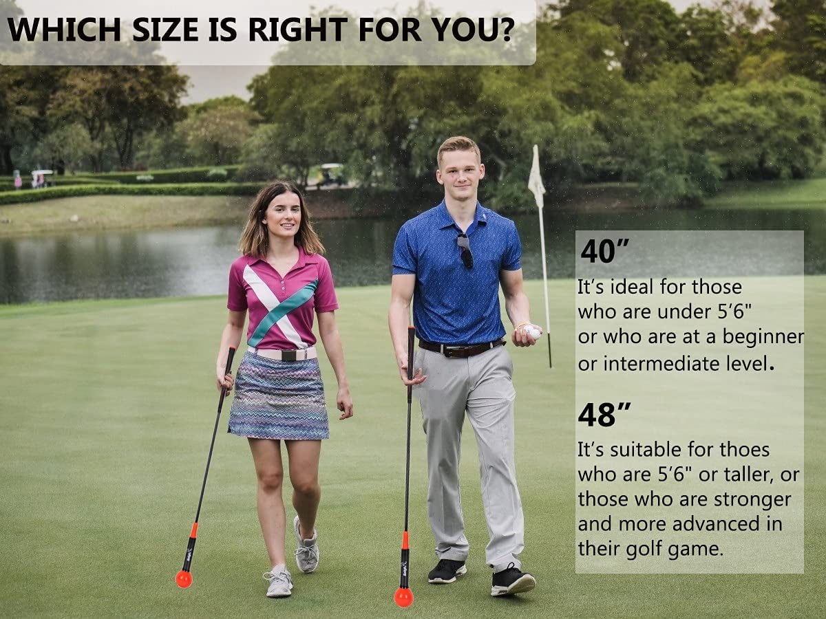 Golf Swing Trainer Aid, Golf Swing Training, Golf Swing Tempo Trainer, Golf Swing Trainer Warm-Up Stick for Strength, Flexibility and Tempo, Golf Training Aid, Golf Trainer Accessories for Men Women